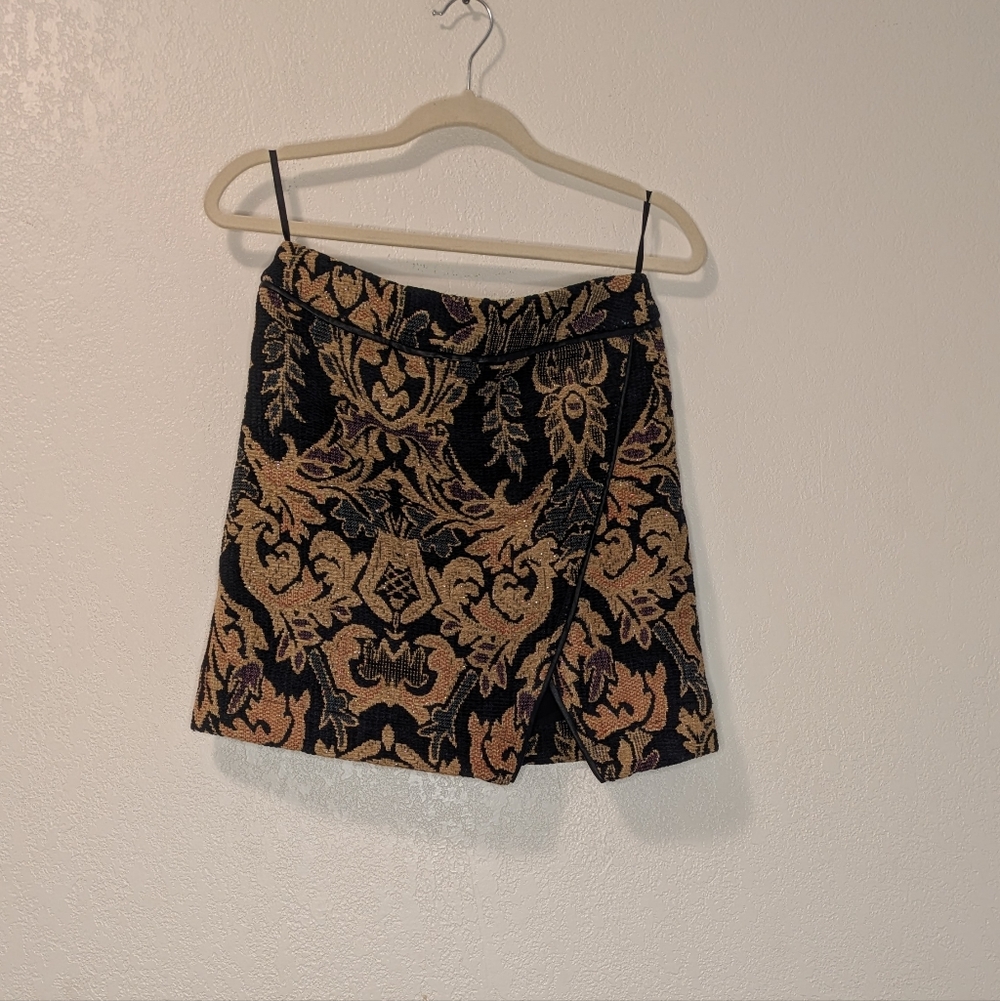 Free People Winter Warrior Brocade Mini Skirt - Picture 3 of 9